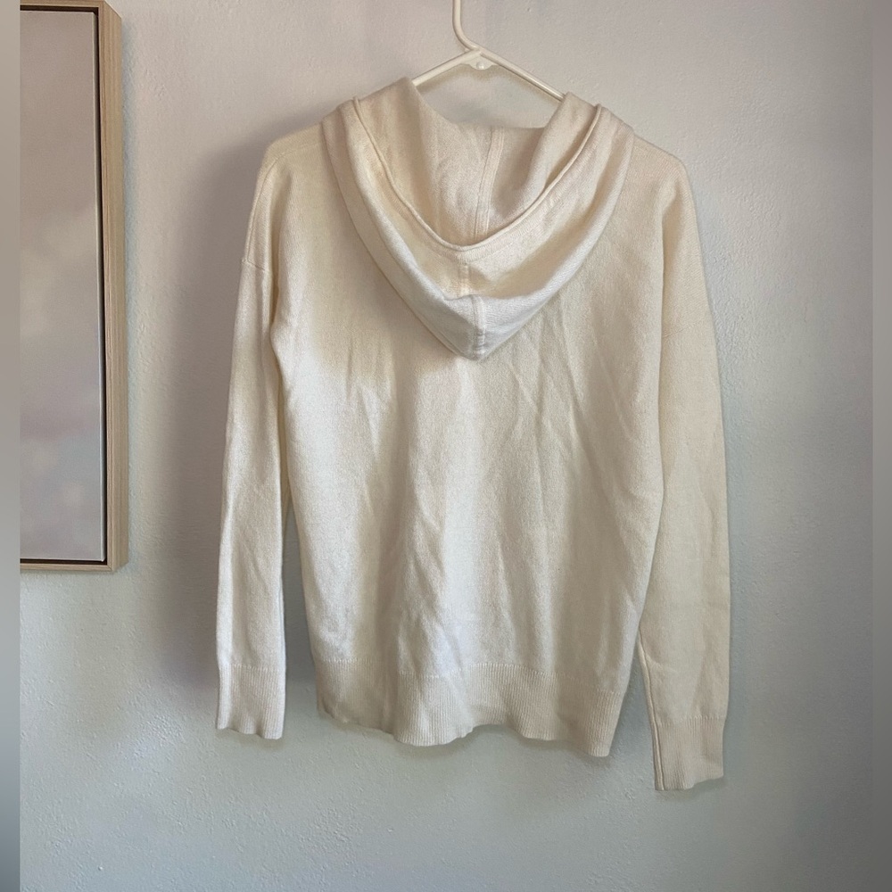 White and Warren Cashmere Zip Hoodie -S - Picture 2 of 16